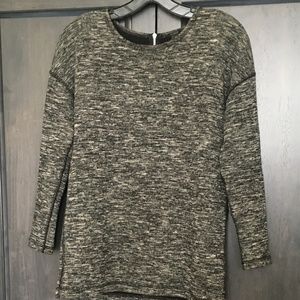 Gray and Black J.Crew sweater/sweatshirt